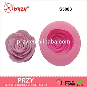 S5083 Camellia Handmade Soap Mold Liquid Sugar Mold Baking Tools