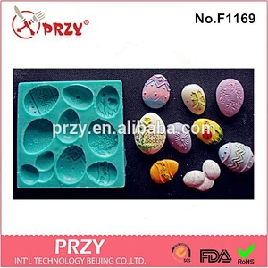 F1169 PRZY 2015 cake decorating EASTER eggs silicone cake mold