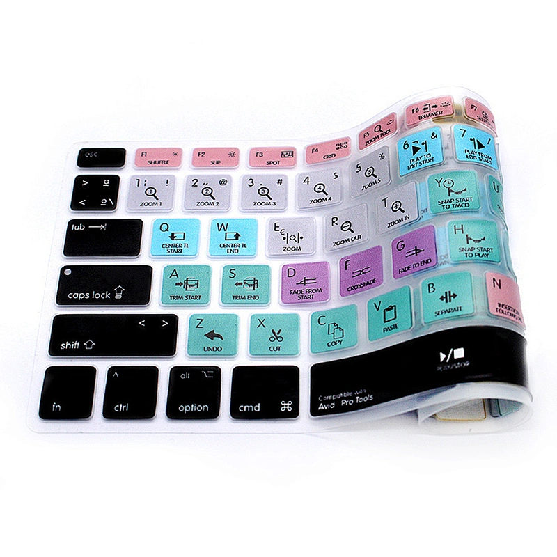 avid Pro Tools custom silicone keyboard cover Functional Spanish Desktop Computer Cover Custom Keyboard Skin for mac