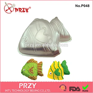 metal cake bakeware / fish shaped cake pan