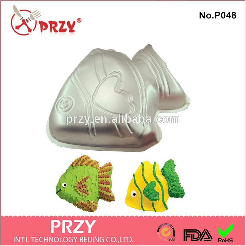 metal cake bakeware / fish shaped cake pan
