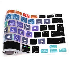 Ultra Thin Laptop Accessories Ableton Live Spanish Hotkeys Silicone Diy Keyboard Skin For Mac Cover