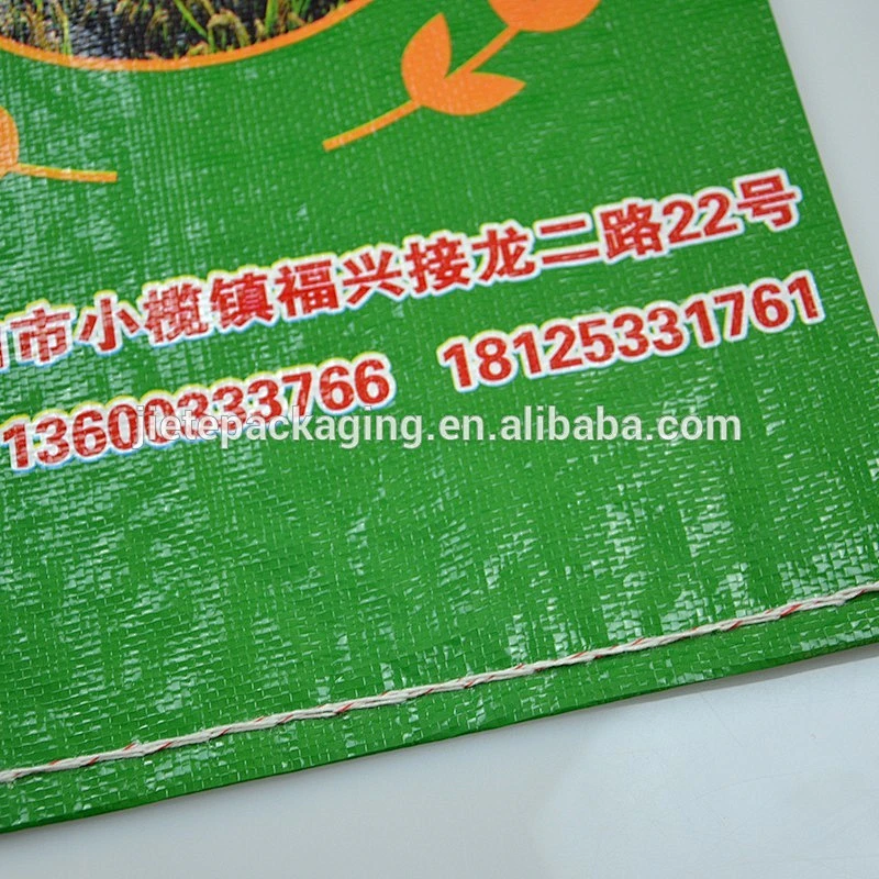 Green agriculture flour cotton packing pp woven bag