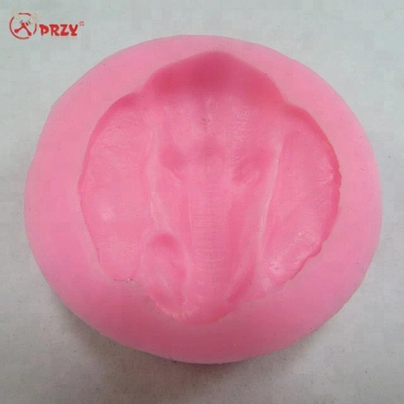 Cute Elephant head decoration mold Fondant Chocolate molds decorative Cake silicone mould