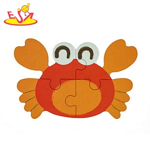 2019 New design educational wooden sea animal toy for baby W14N012
