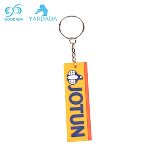 Custom Soft PVC debossed or embossed Keychain for advertising
