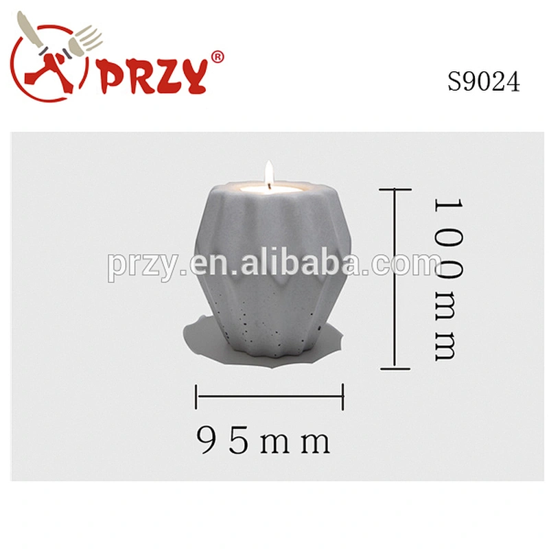 S9024 Cement Candlestick mold silicone molds Concrete candle holder for home decorations cement life supplies mold