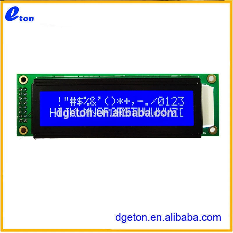 SPLC780D white on blue 20x2 LCD display module