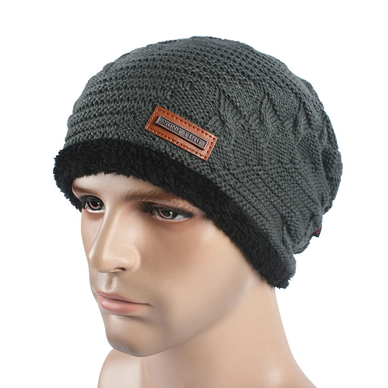 Men Beanie Warm Baggy Cap Wool Gorros Touca Hat