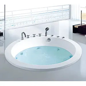 New Arrival Round Drop-In Whirlpool Adult Portable Massage Bathtub Outdoor