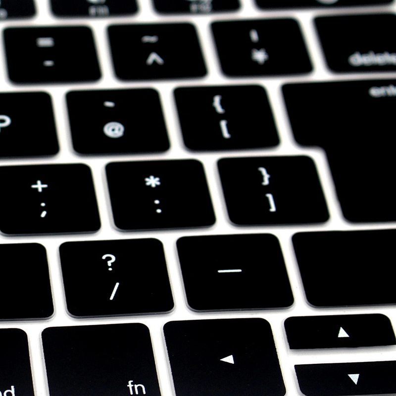 English Custom Silicone Keyboard cover keyboard skins laptop keyboard cover for Mac Pro 13 No Touch Bar Japanese Version