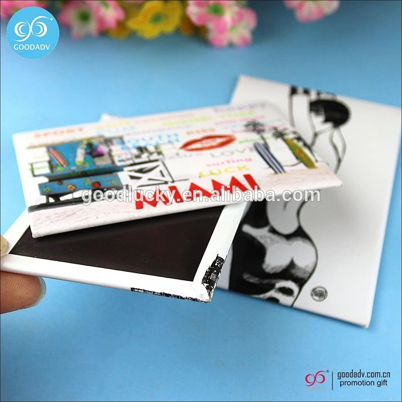 promotional tin fridge magnet sticker souvenir fridge magnet