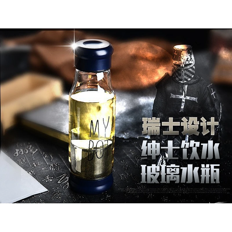 crystal glass Rider glass With cover seal creative portable car cup of hot tea cup
