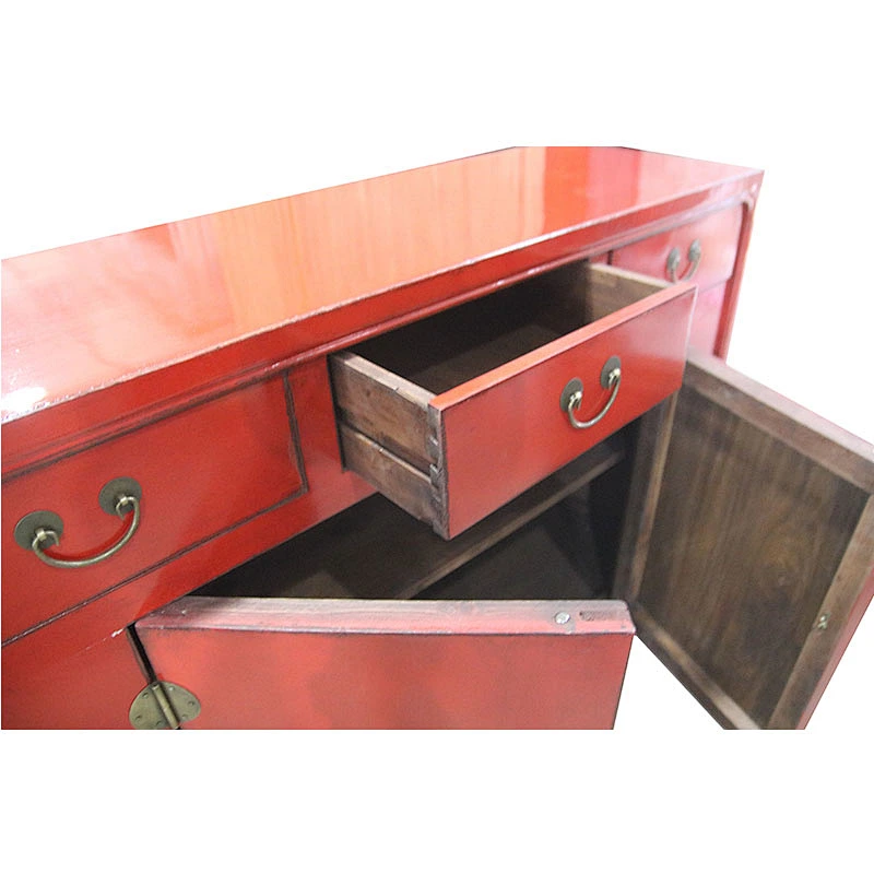 chinese antique oriental lacquer wooden storage buffet furniture
