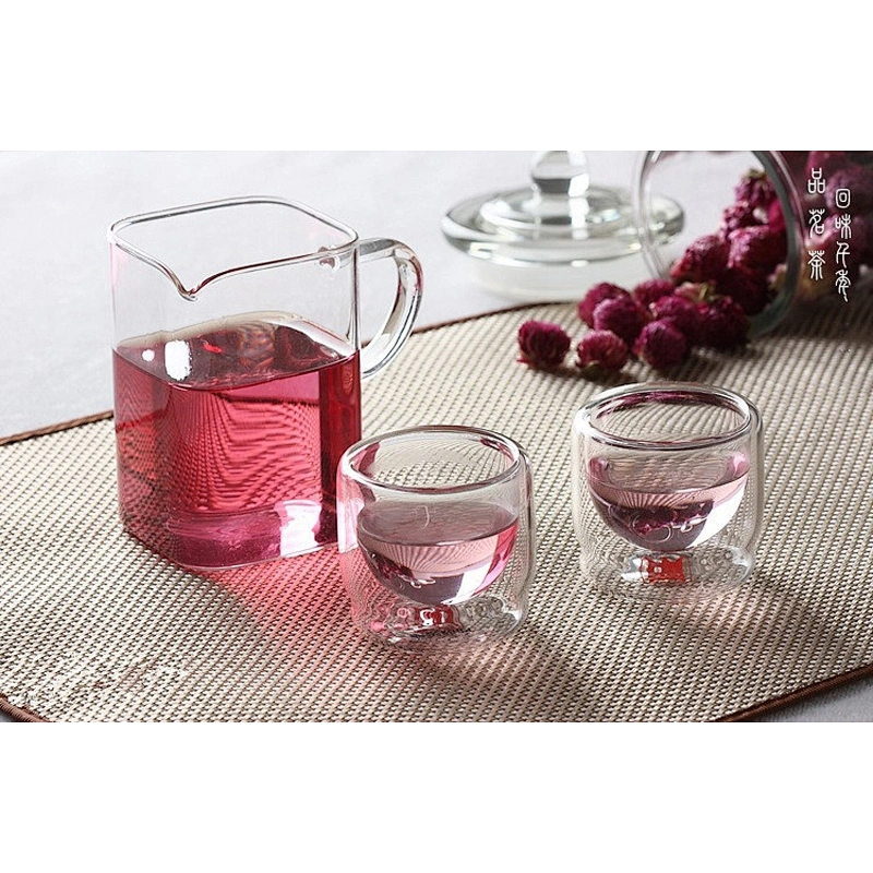 Machine made cheap square glass cup with olecranon cup 250ml for green tea