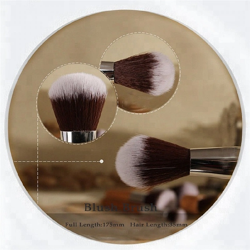 Personalised 11 Pieces Natural Factory Price Cosmetic Brush Set Wood Brush Kit Wooden Makeup Brush Manufacturers China