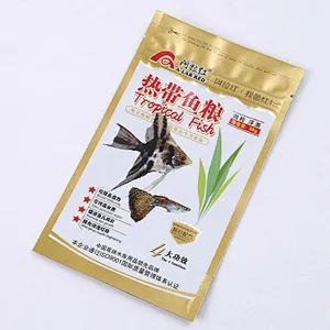 Custom color PE bag for fish food, ointment packaging