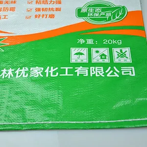 Attractive price 20kg color printing valve bag for putty powder,ceramic tile packaging