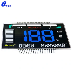 custom digit segment odometer VA transparent LCD modules