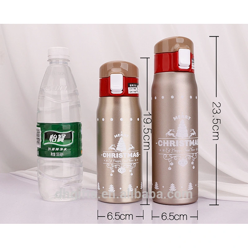 Mix Order 2018 New Christmas Gifts 500 ml Stainless Steel Water Bottle Double Wall Vacuum Cup
