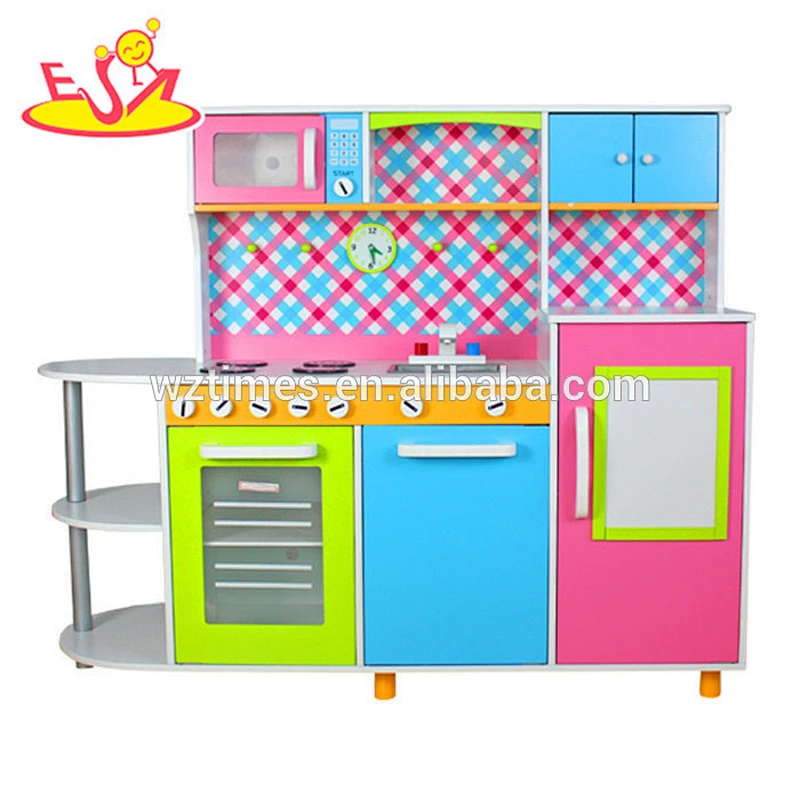 2018 wholesale kids wooden toy kitchen playsets most popular children wooden toy kitchen playsets W10C100