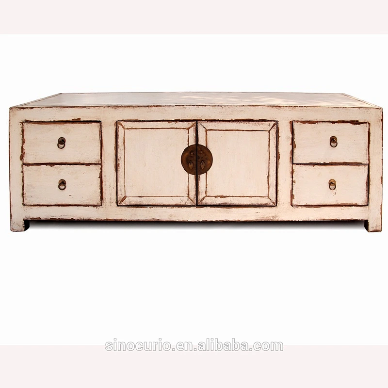 Chinese antique living room furnitures rustic tv stands