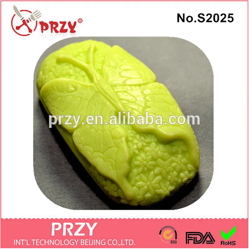 S2025 PRZY Eco-friendly DIY craft butterfly silicone mold for soap