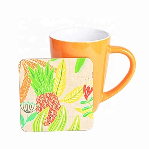 Square or custom cute square coaster with logo printing and lamination