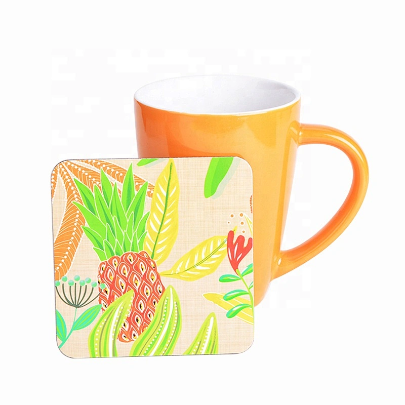 Square or custom cute square coaster with logo printing and lamination