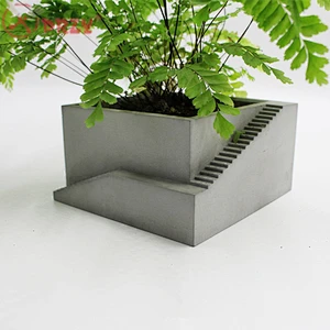 S8129 Concrete Office decorations molds silicone cement flower pot silicone Vase Pot Moulds
