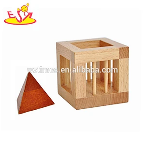 Wholesale hottest sale wooden interlocking toy for children's training W11C039