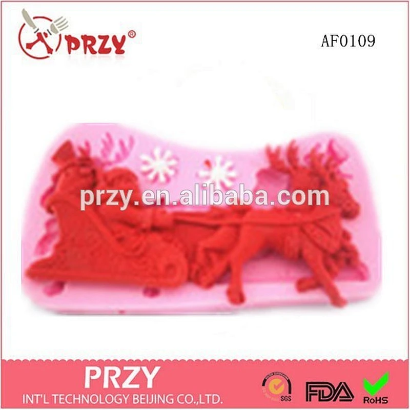 cake decorating fondant silicone elk Mold