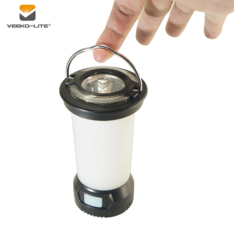 USB Rechargeable LED Camping Light Small Flash Light Emergency Red light Multi Function