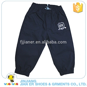 Wholesale 100%cotton leisure style loose children boys pants