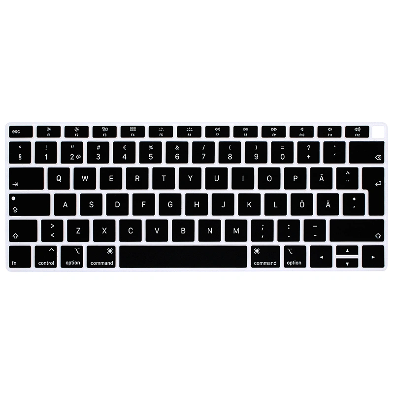 Hot Selling Russian French swedish portuguese keyboard ali baba in italian keyboard Silicone Keyboard For Macbook Air 13 15