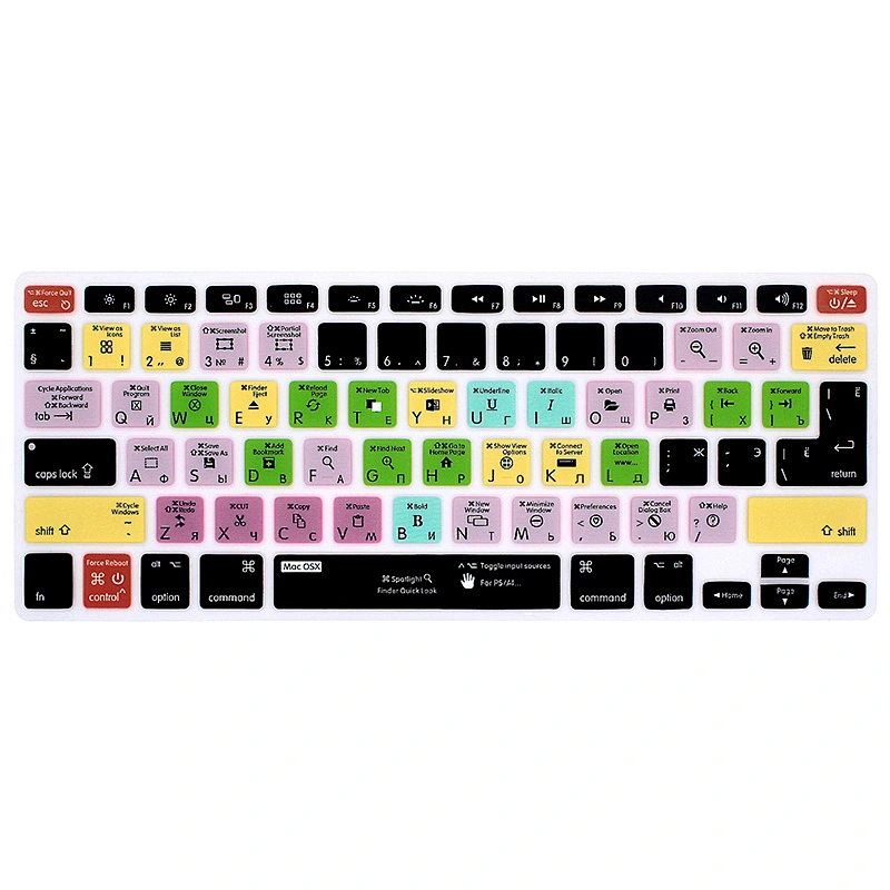For mac OSX Shortcuts Custom laptop with russian keyboard Skins For mac laptop Pro 15 for macbook pro retina display