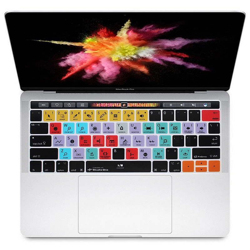 Best Sellers Unique Waterproof Hot key Shortcuts Keyboard Cover Silicone Keyboard Skins For Macbook Pro 13