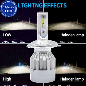 Led Light Accessory C6 Car Led Kit H1 H7 9005 9006 9004 9007 Dual Color Led Headlight For Motorcycles