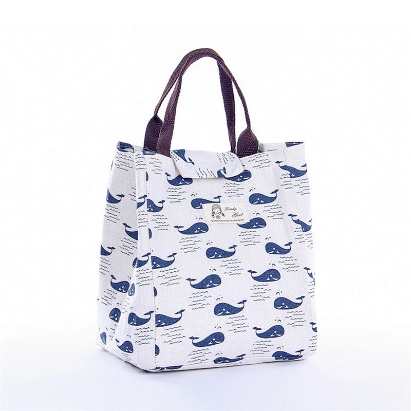 Lunch Bags Tote With Zipper Insulated Lunch Box Bag