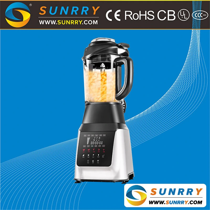 LED control electric juice and fruit blender machine with stainless steel cutting blade