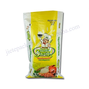 Bopp laminated pp woven rice packing bag sack 50kg agriculture use for export