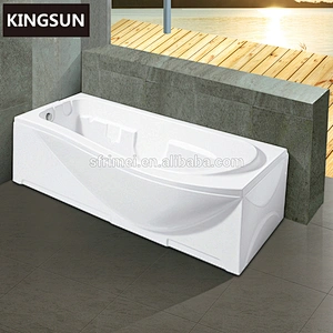 Apron acrylic hip freestanding adult bath tub