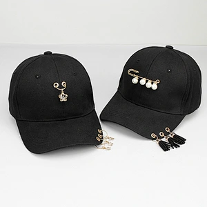 Metallic Fashion Rivet Hip Hop Adjustable Baseball dad Cap
