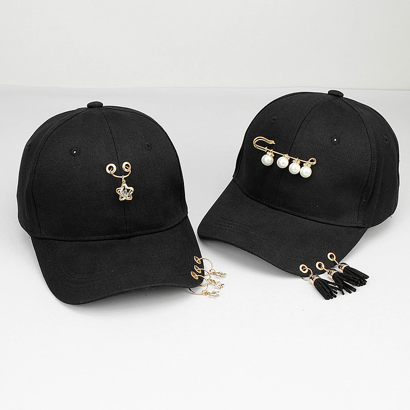 Metallic Fashion Rivet Hip Hop Adjustable Baseball dad Cap
