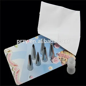 t083 High quality stainless steel piping bag set , cake decorating tools