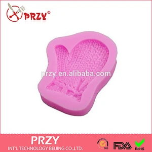 F3036 PRZY Knitted gloves pastry baking silicone cake mold fondant tools DIY liquid cake mold