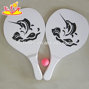 Wholesale most popular sport game wooden beach tennis racket for children W01A101