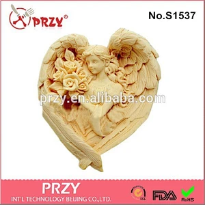 Lady flower craft art silicone soap molds