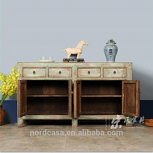 Chinese Antique Vintage Recycled Wood sideboard cabinet