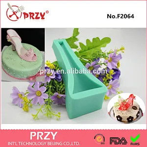 F2064 PRZY fondant stiletto heel shape silicone mold stiletto heel mold